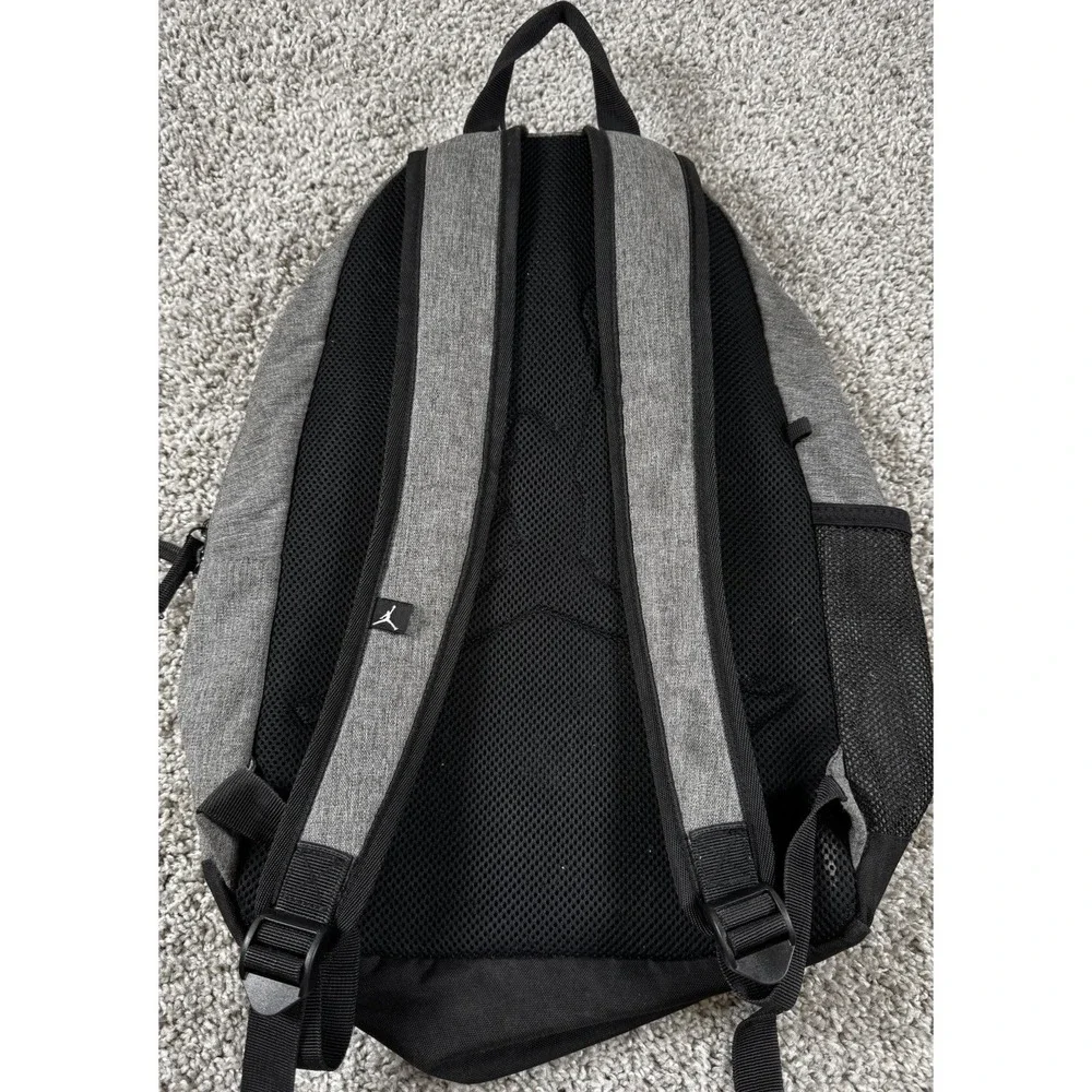 Air Jordan Youth School Backpack Gray Red Jumpman